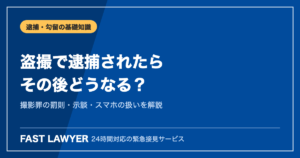 盗撮で逮捕されたら｜撮影罪の罰則・示談・スマホの扱い